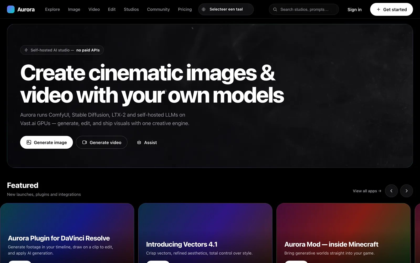 Das Studio von Aurora AI