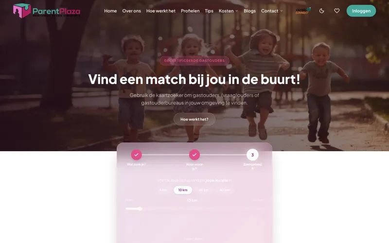 The ParentPlaza homepage